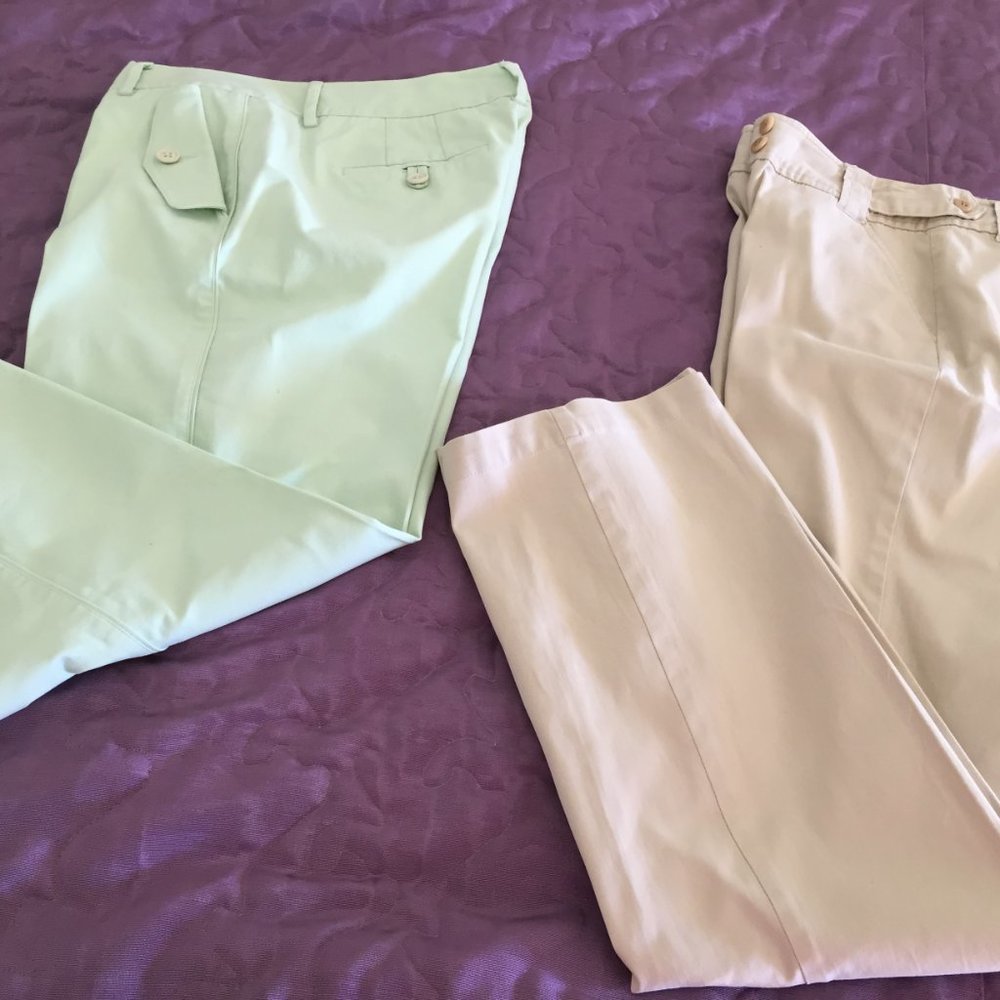 Talbots stretch crop pants and pants lot of 2 Size 4&6 - Picture 2 of 5
